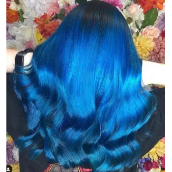 צבע שיער כחול סקיי בלו Sky Blue
