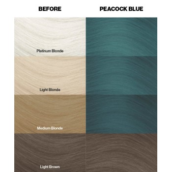 צבע שיער טורקיז Peacock Blue