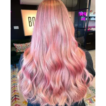 צבע שיער רוז גולד Rose Gold