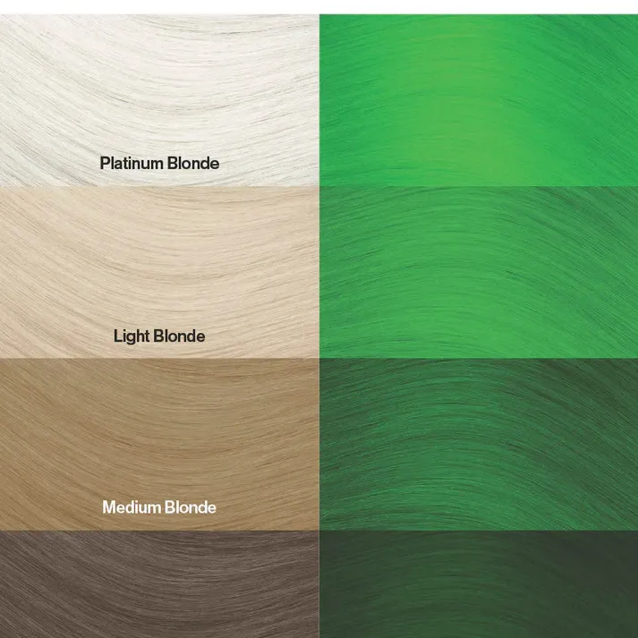 צבע שיער ירוק ניאון זוהר| Toxic UV