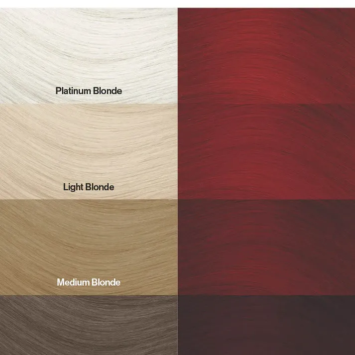 צבע שיער אדום ורמיליון Vermillion Red