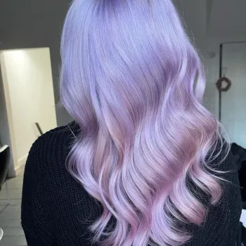 צבע שיער סגול לילך Lilac